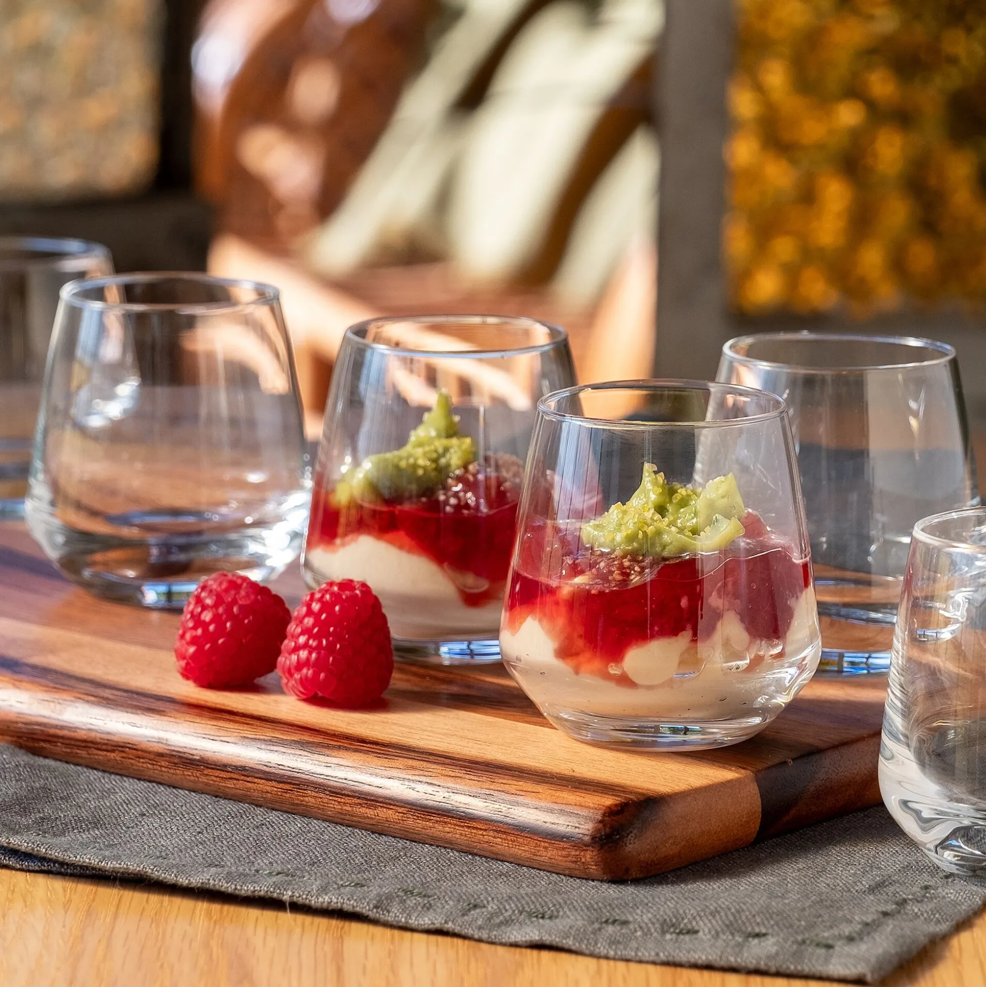 Lot de 6 verrines en cristallin D6cm - transparent