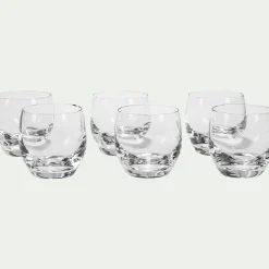 Lot de 6 verrines rondes en cristallin D6cm - transparent