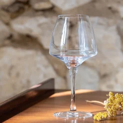 Lots de 6 verres à pied en cristallin 32cl - transparent