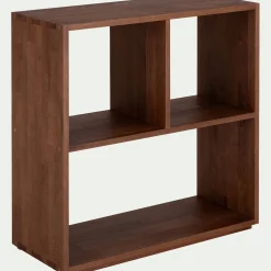 Meuble bas à 3 cases en chêne massif - bois clair