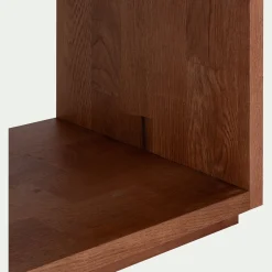 Meuble bas à 3 cases en chêne massif - bois clair