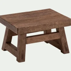 Meuble d'appoint en bois de manguier - bois foncé