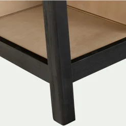 Meuble sous-vasque simple 1 porte en acacia massif - L90cm