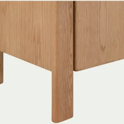 Meuble TV en chêne massif 2 portes - bois clair