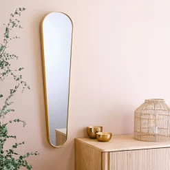 Miroir allongé cadre 92x22cm - doré