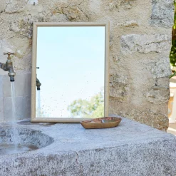 Miroir en bois de chêne 30x40cm - naturel