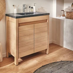 Mitigeur bas de lavabo en chrome H18,90cm - argenté