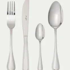 Ménagère 24 pièces en inox - gris métallisé