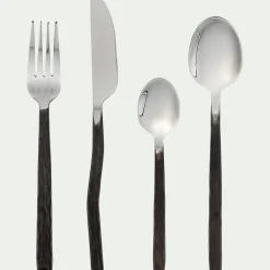 Ménagère 16 pièces en inox et manche noir