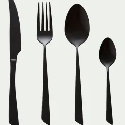 Ménagère 16 pièces noire