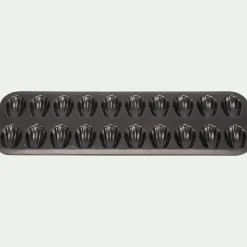 Moule à 20 madeleines en acier - gris anthracite