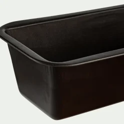 Moule à cake embouti en acier L26cm - marron