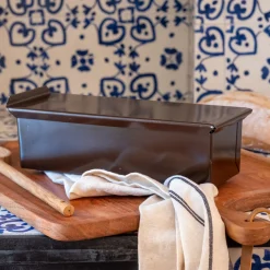 Moule à pain de mie en acier 9,3x25cm - marron