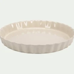 Moule à tarte en céramique D31cm - beige