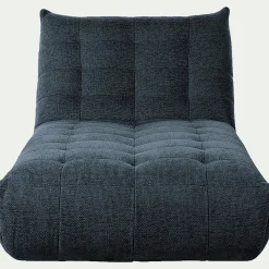 Méridienne en tissu chenille - bleu marine