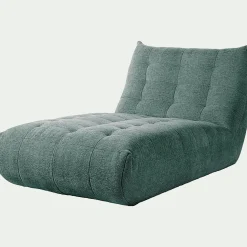 Méridienne en tissu chenille - bleu calaluna