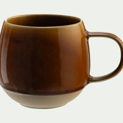 Mug avec anse en grès 47cl - brun rustrel