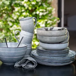 Mug en grès 36cl - bleu calaluna