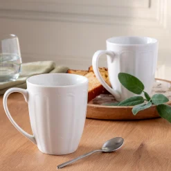 Mug en porcelaine 35cl - blanc
