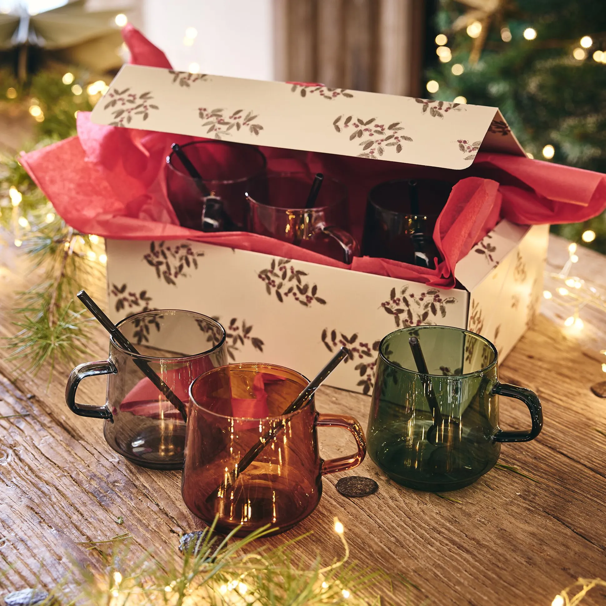 Mug en verre 42cl - jaune millepertuis