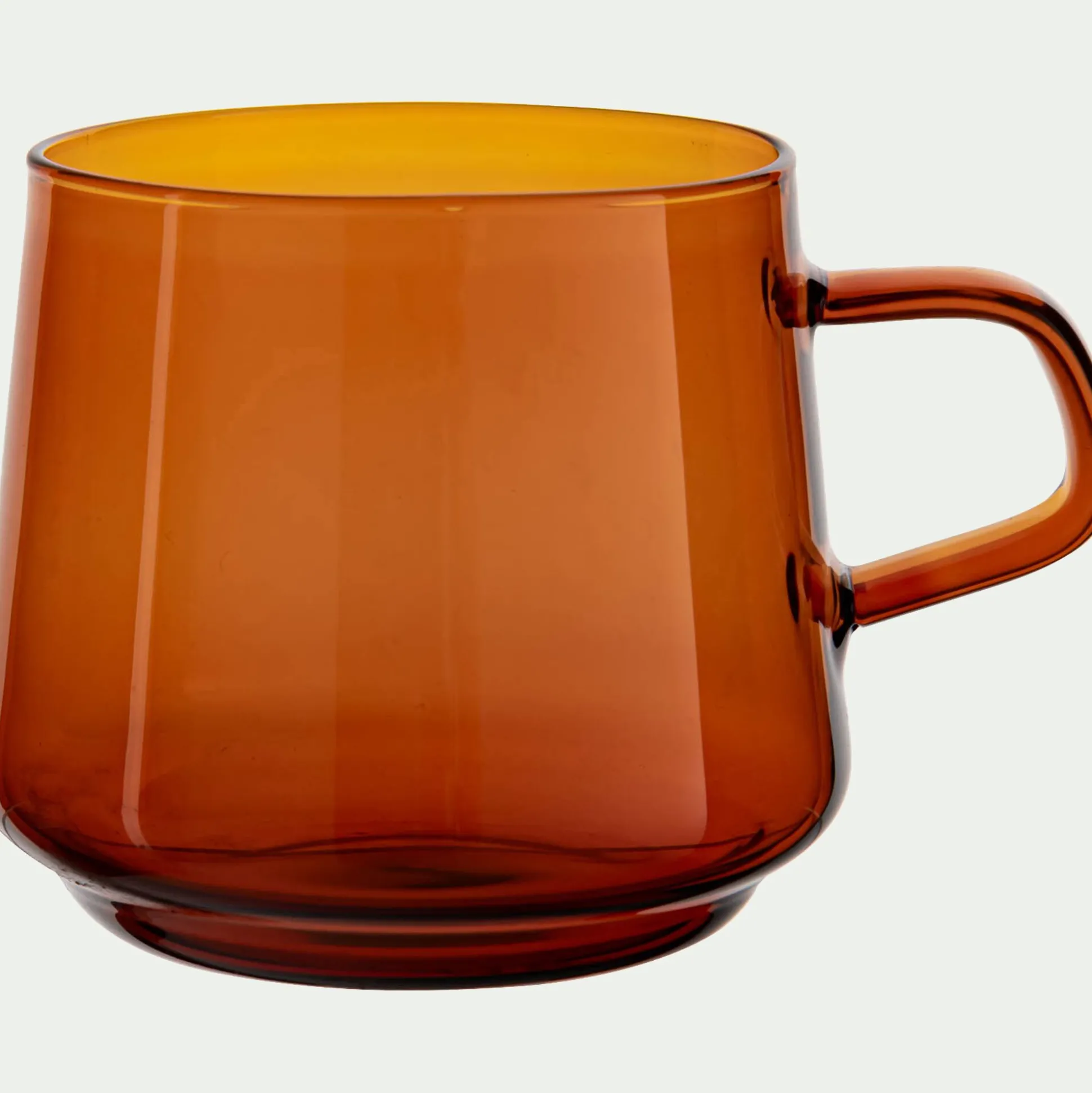 Mug en verre 42cl - jaune millepertuis
