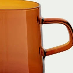 Mug en verre 42cl - jaune millepertuis