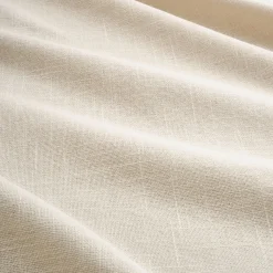 Nappe en coton finition biais bicolore 150x250cm - beige