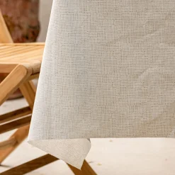 Nappe enduite en coton - beige alpilles 150x250cm