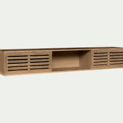 Niches de rangement en acacia massif pour lit Gaia - bois clair