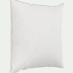 Oreiller ferme en plumettes de canard 65x65cm - blanc