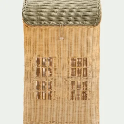 Panier à linge maison en rotin H55cm - naturel