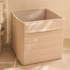 Panier de rangement cubique en tissu L30cm - beige