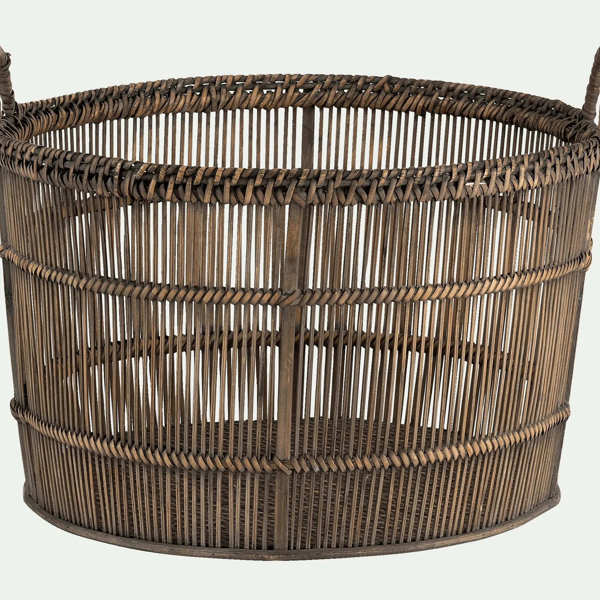 Panier en bambou tressé - naturel H31xL26cm