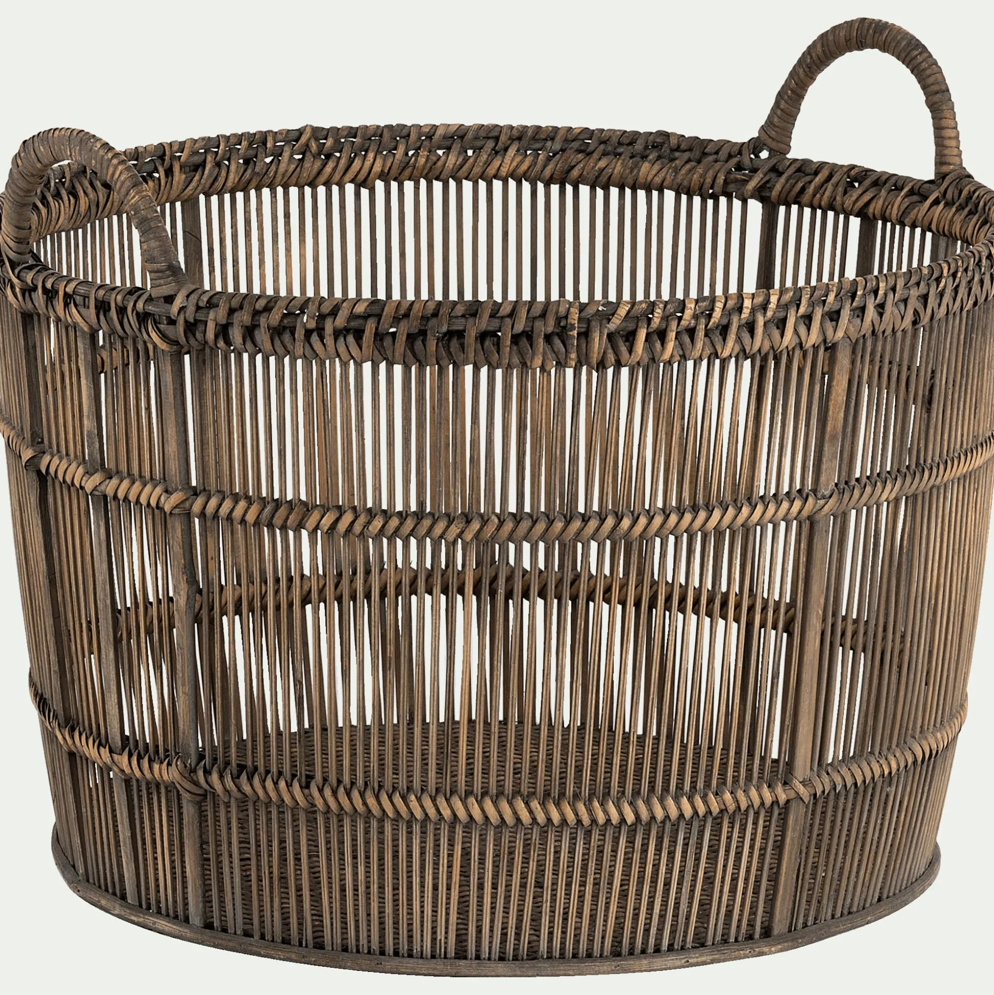 Panier en bambou tressé - naturel H31xL26cm