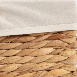 Panier en jacinthe d'eau H15xL30cm - naturel