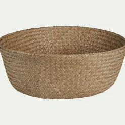 Panier en jonc de mer D30cm - naturel