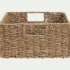 Panier en jonc de mer H15xL30xl30cm - naturel