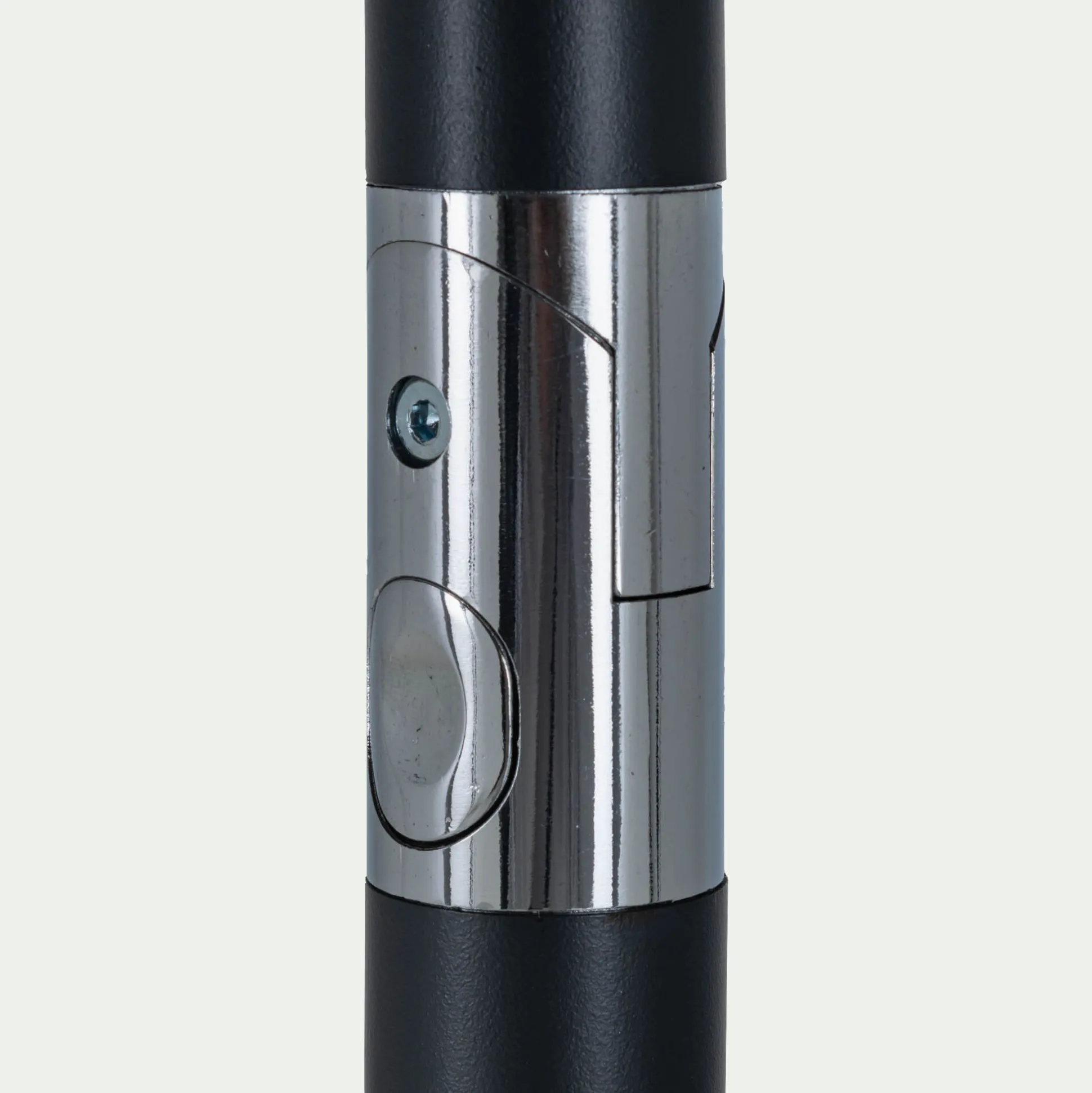 Parasol droit en tissu et métal 200x300cm - gris