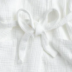 Peignoir en gaze de coton L/XL - blanc optique