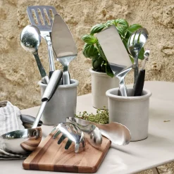 Pelle à lasagne en inox - gris métallisé