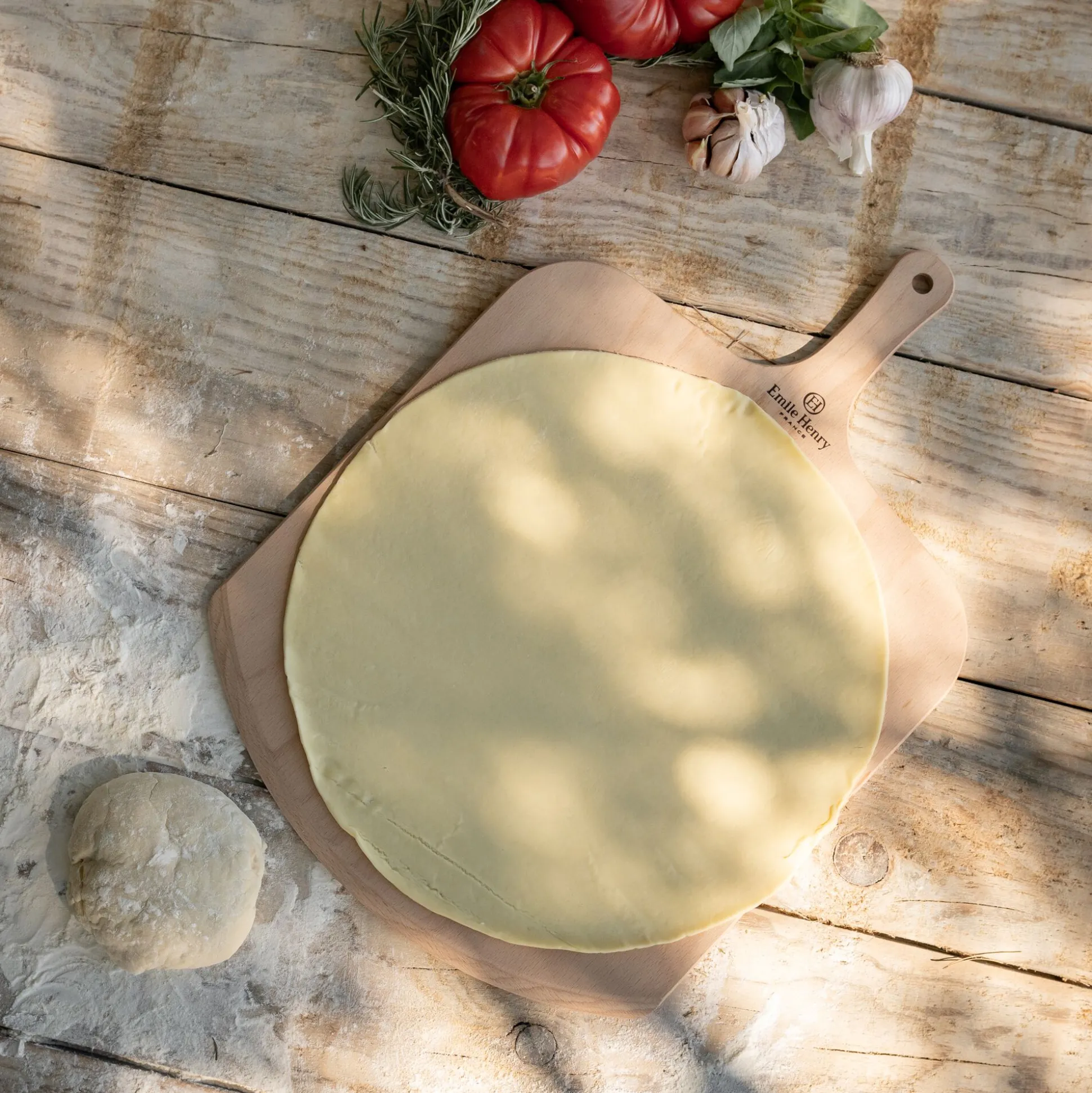 Pelle à pizza en bois d'hêtre - naturel