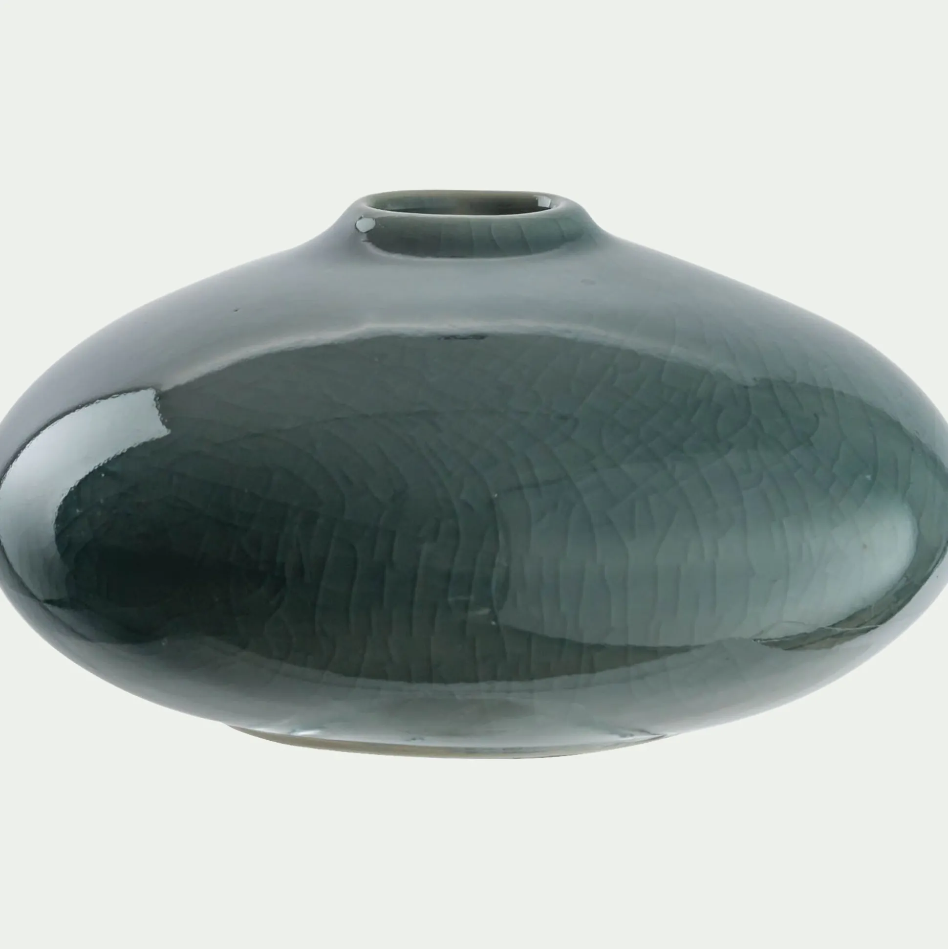 Petit vase en grès H6,5cm - bleu