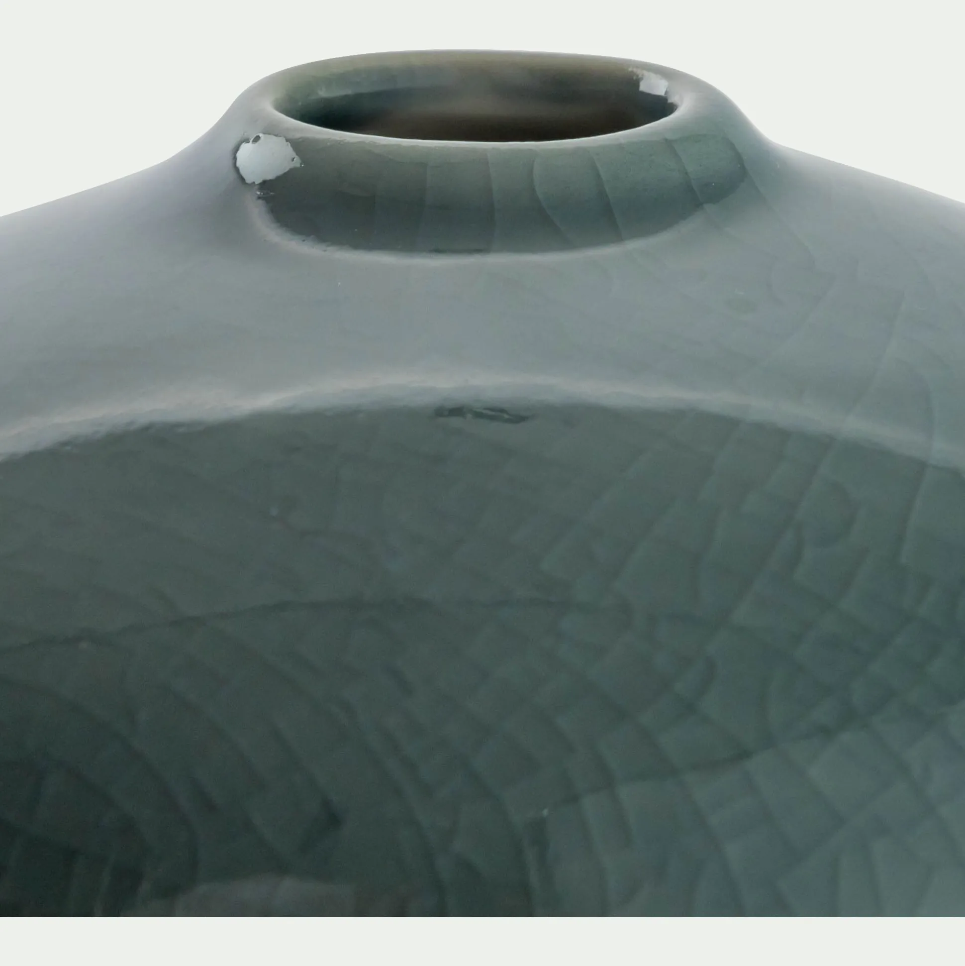 Petit vase en grès H6,5cm - bleu