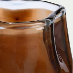 Photophore en verre - vert (modèle aléatoire)