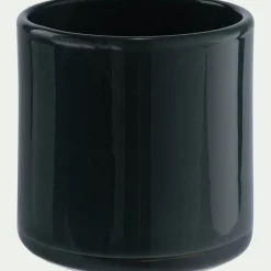 Photophore en verre D8xH8cm - bleu