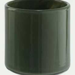 Photophore en verre D8xH8cm - vert