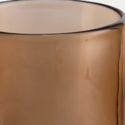 Photophore en verre teinté D8cm - brun rustrel