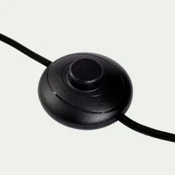 Pied de lampadaire en métal effet bois H157cm - bois clair