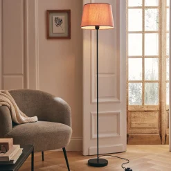 Pied de lampadaire en métal - H140cm noir
