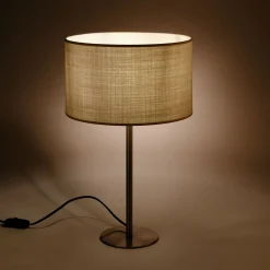 Pied de lampe à poser - gris argenté H37,2cm